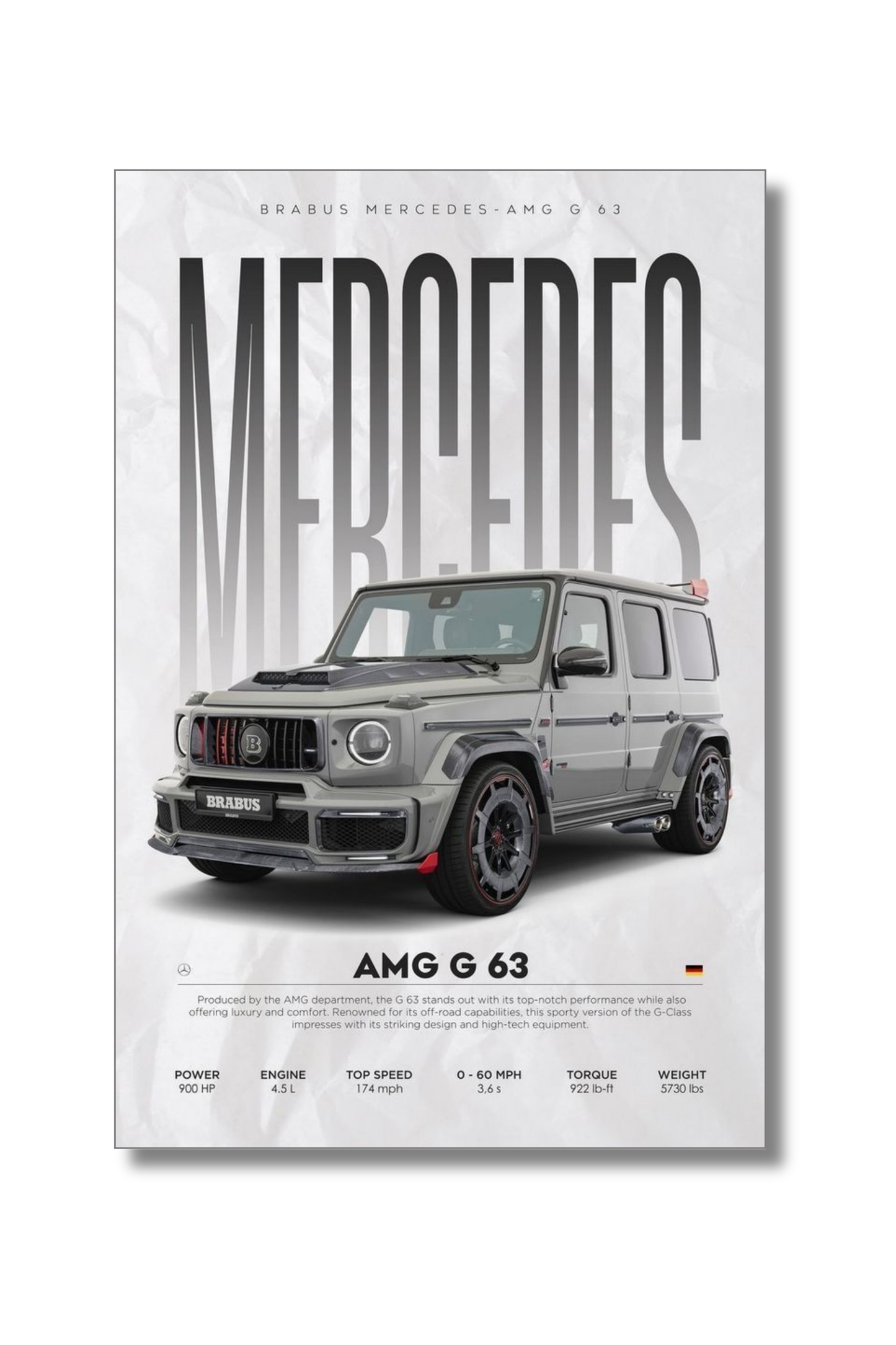 Mercedes Amg G63 Halı